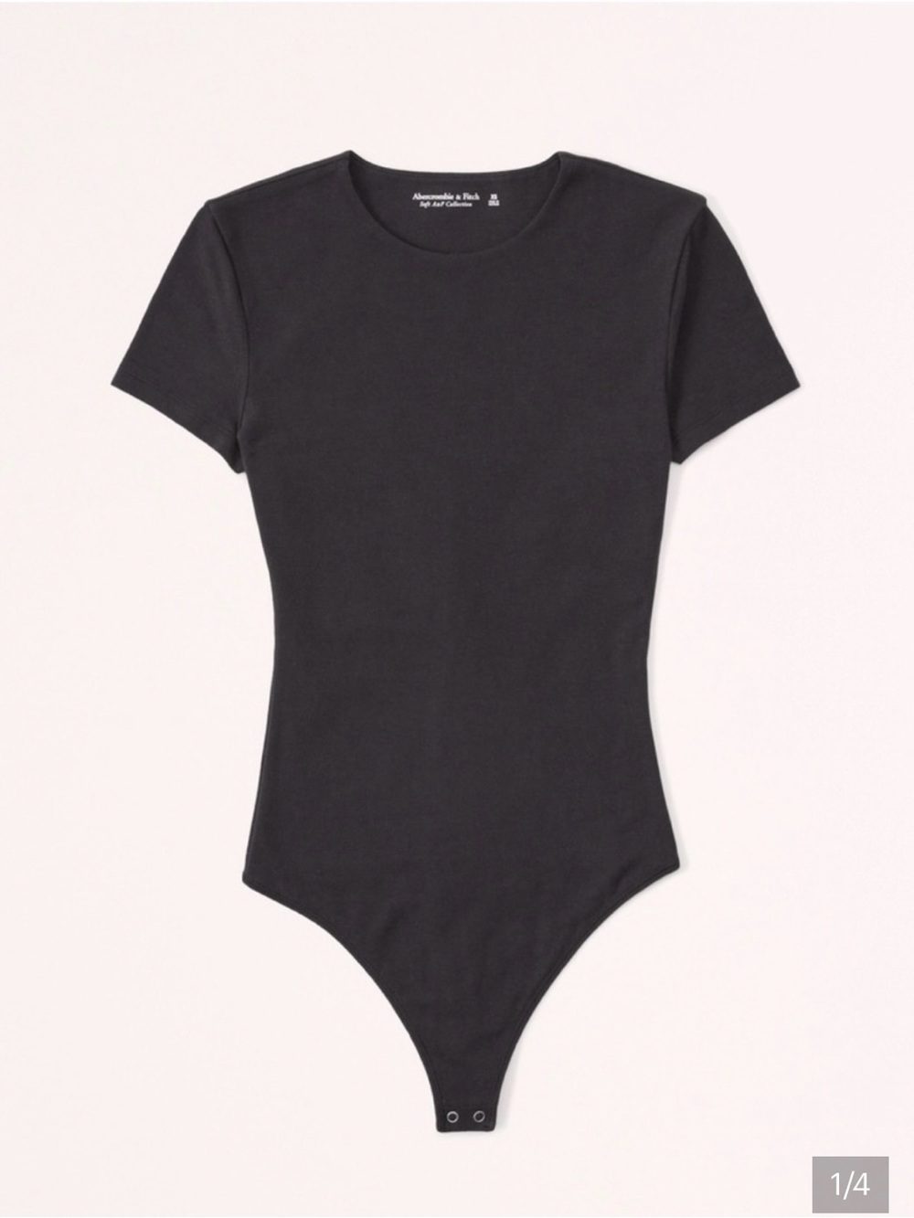 Abercrombie Soft Collection T-Shirt Bodysuit in Black